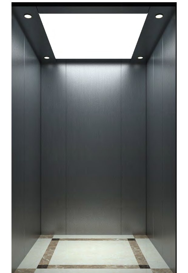 FJ-B-K32 · Black titanium elevator cabin finish